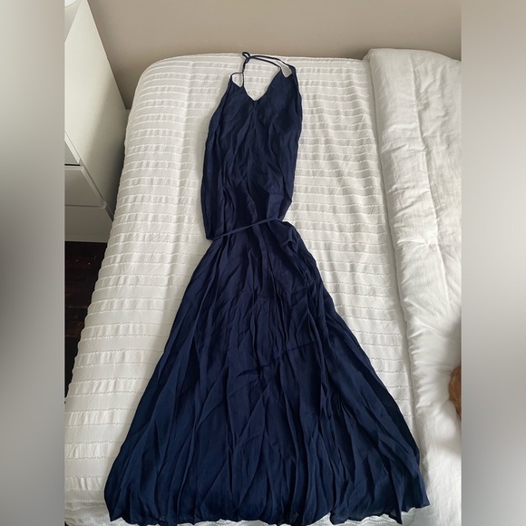 Reformation Cutout Long Blue Dress Size XS - Picture 2 of 9